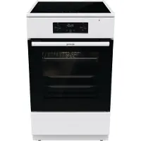 Gorenje G600 Elektroherd, 50 cm, Freistehender Herd, Weiß, Berührung, Metall, LED, Glas