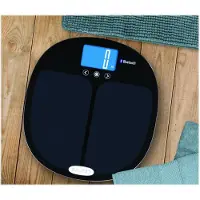 Salter 9192 BK3R Curve Bluetooth Smart Analyser Bathroom Scale black