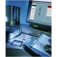 Leitz Rückenschilder kurz, PC-beschriftbar, Rückenbreite 80 mm, selbstklebend, 100 St., grau