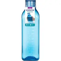 Sistema 1L Square Bottle 2 Pack