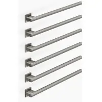 Dornbracht Handtuchwärmer, 6-fach, Ausladung rechts, Breite 600mm, 83316980-19, Farbe: Dark Chrome