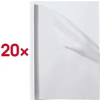 OTTO Office Thermobindemappen bis 40 Blatt Leinenstruktur weiß, 21.15x29.7 cm
