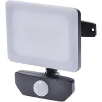 Solight LED-Scheinwerfer Quick mit Sensor, 10 W, 850 lm, 4000 K, IP44, schwarz WM-10WS-Q