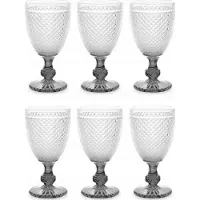 Usorteret Wasserglas mit Kristalldesign, 256 ml, 6 Stück