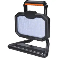 Solight LED-Strahler 20 W, tragbar, wiederaufladbar, 2000 lm, orange-schwarz WM-20W-RE