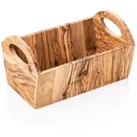 WAS Germany Korb PURE OLIVE, 28 x 15 x 16,5 cm, Olivenholz