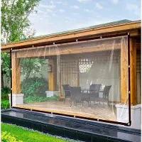 Markenlos Transparentes Zeltplane 6 x 2 m - Wetterfest und Faltbar