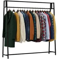 CLP Kleiderständer Ingar Metall HBT: 150x150x35 cm schwarz
