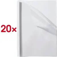 OTTO Office Thermobindemappen bis 60 Blatt Leinenstruktur weiß, 21.15x29.7 cm