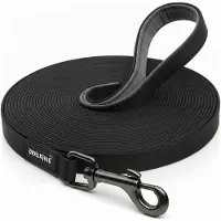 Rudelkönig Schleppleine Hund 15 m Stoff 2,5 cm Breit Nylon für Training und Freilauf