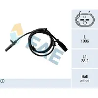 FAE ABS Sensor Raddrehzahl Hinten für FIAT Ducato Kastenwagen (250, 290) 78170
