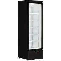 Tefcold Kühlschrank Atom Maxi C1DB mit 614 Liter - Selbstschließende, Umluftkühlung, schwarz