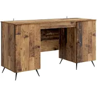 vidaXL Schreibtisch Altholz 142,5 x 50 x 75 cm Holzwerkstoff