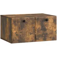 vidaXL Wandmontierter TV-Schrank 59,5 x 41 x 30 cm Geräucherte Eiche