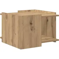vidaXL Couchtisch Artisan-Eiche 50,5 x 50 x 33 cm Holzwerkstoff
