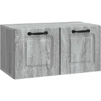 vidaXL Wandmontierter TV-Schrank Graues Sonoma 59,5 x 31 x 30 cm