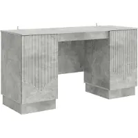 vidaXL Schreibtisch Betongrau 142,5 x 50 x 75 cm Holzwerkstoff