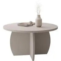 Mirjan 24 Couchtisch Tamisa, Wohnzimmer Kaffeetisch (Farbe: Sandbeige)