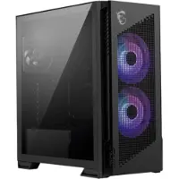 MSI MPG VELOX 300R AIRFLOW PZ, Midi Tower, PC, Schwarz, ATX, EATX, micro ATX, Mini-ITX, Gaming, 16,5 cm