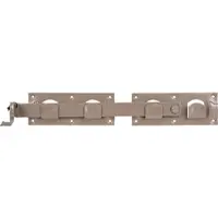GAH Alberts Doppeltorüberwurf DURAVIS 423 x 70 mm, Material: Stahl, blau verzinkt, Oberfläche: perlbeige RAL 1035