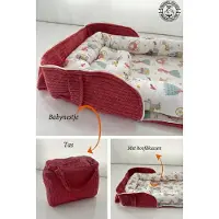 Optimus Jaju Baby Babynestchen 2-in-1 mit Kissen Altrosa