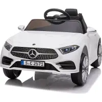 BOGI Mercedes-Benz CLS 350 Kinder-Elektroauto mit Fernbedienung, USB & Musik – 12V, 2x25W Motoren, für 1 Kind