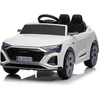 BOGI Audi SQ8 SUV Geländewagen Kinderfahrzeug Kinderauto Kinder Elektroauto 12V Weiß