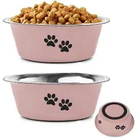 OEM Rosa Hundebekommen Antirutsch erhöht 2-teilig 860ml