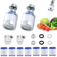 OEM Kalkfilter für Wasserhahn, 360° drehbar, 7 PP-Filterelemente, transparent
