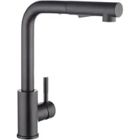OEM Schwarze Auszugsküchenarmatur, 360° drehbar, Edelstahl, Dusche, X203B