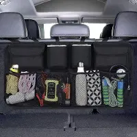 OEM Auto-Opberg-Organizer für Kofferbäcke Auto-Kofferraum-Organizer mit wasserdichter Taschen-Struktur für SUV Elastische Magie-Struktur Schwarz