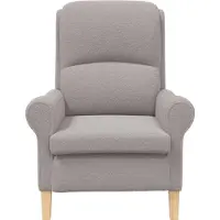 vidaXL Möbel Fernseh- & Relaxsessel - Hellgrau - CLORIS Sessel Hellgrau Weiches Sherpa-Gewebe,19.7 Kg - 150206