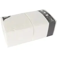 Papstar 3x 250 Servietten, 3-lagig 1/8-Falz 33 cm x 33 cm weiss