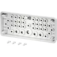 Hensel MI FP 38 Montageflansch mit integrierten Einläufen - Mi FP 38