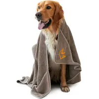 Rudelkönig Hundehandtuch L 75 x 130 cm Baumwolle 400 Gsm Saugstark