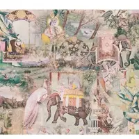 A.S. Création Vliestapete "Dream Flowery" Ethnomuster abstrakt minimalistisch glatt Vintage Tapete Orientalisch Tapeten Wohnzimmer Schlafzimmer Küche Flur