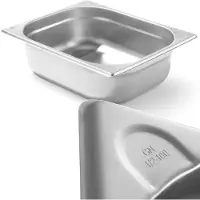Hendi Gastronorm Behälter 1/2 100 mm Edelstahl Kitchen Line