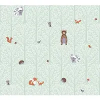 A.S. Création Vliestapete "Little Love" Motiv abstrakt naturalistisch glatt Kindertapete Tapete Wald Tapeten Kinderzimmer Schlafzimmer Design Büro