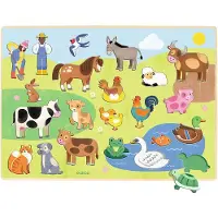 Djeco Puzzlespiel - Puzzlo Feld - 22 Teile - - One Size - Puzzlespiele
