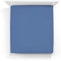 Bella Donna Split-Topper Spannbetttuch La Piccola Duo 1 180x210 - 220 cm | meeresblau - blau