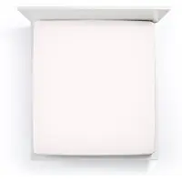 Bella Donna Split-Topper Spannbetttuch La Piccola Duo 2 140x200 cm | wollweiss - weiß