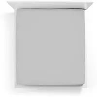 Bella Donna Split-Topper Spannbetttuch La Piccola Duo 2 140x200 cm | nebelgrau - grau