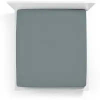 Bella Donna Split-Topper Spannbetttuch La Piccola Duo 2 140x200 cm | zement - grau