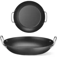 Hendi Universal-Servierpfanne aus Kohlenstoffstahl, Durchmesser 264 mm
