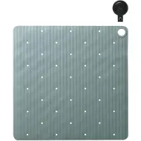 Sealskin Antirutsch-Duschmatte Ribb Sage Inklusive Schwarzer Haken Mit Saugnapf - 55 x 55 cm