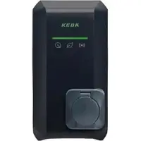 KEBA Wallbox KeContact P40 Socket, 140225, schwarz, 11 kW / 16A / 400V, Typ 2, RFID, ME, ohne Kabel