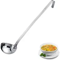 Westmark Schöpfkelle Pro – Kleine Edelstahl Suppenkelle für die Profi-Küche– Schöpflöffel für Saucen, Dressings & Co – Silber, Ø 9 cm