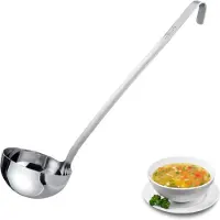 Westmark Schöpfkelle Pro – Kleine Edelstahl Suppenkelle für die Profi-Küche– Schöpflöffel für Saucen, Dressings & Co – Silber, Ø 12 cm, 500 ml