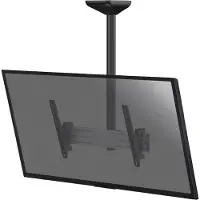 KIMEX - Neigbarer Deckenhalter für 1 TV-Bildschirm 43''-55'' - Höhe 100 cm