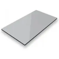 ALUVERBUND24 150x75cm Aluverbundplatte Aluminiumverbund Grau RAL 7042 3mm 0,3mm